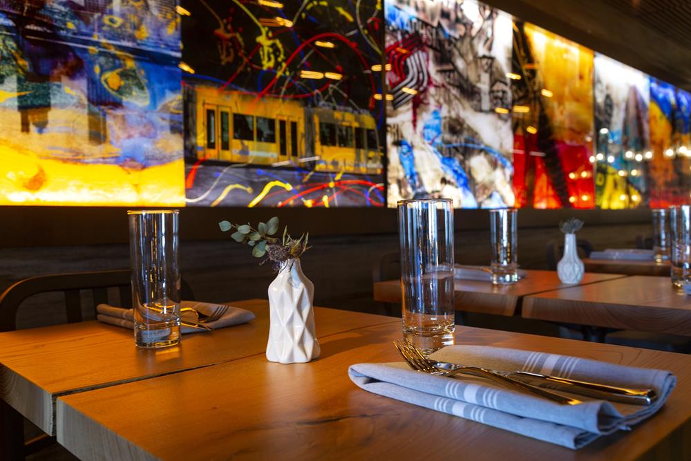 urban steel table setup