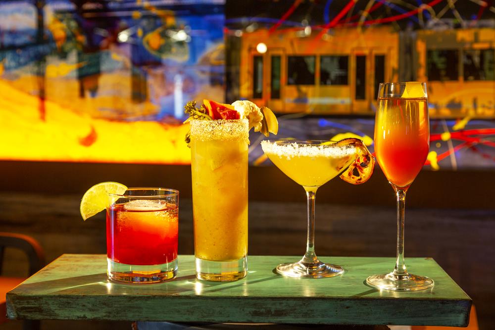 urban steel various craft cocktails